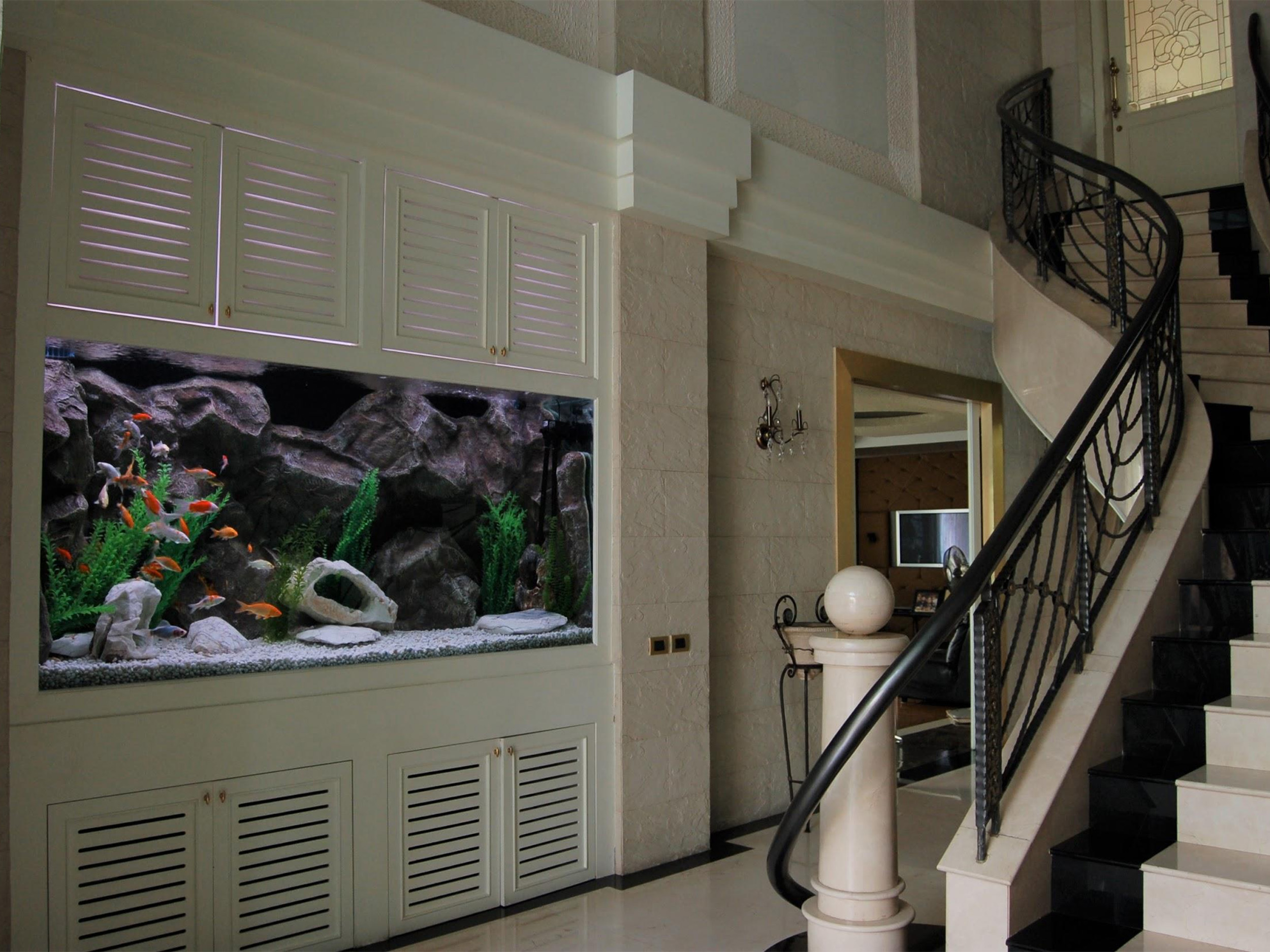 Marine fish tank at Aswin residence Bangkok